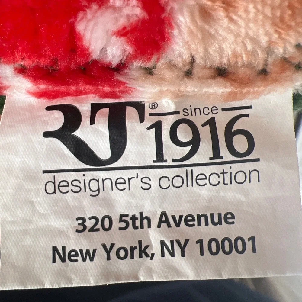 RJ 1916 Holiday Hot Cocoa Plush Fleece Throw Blanket Green‎ Christmas Mugs Candy